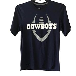 Nike Dallas Cowboys Dri-Fit Shirt Navy Short Sleeve Small
